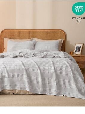 🆕PHF Soft Waffle Weave King Blanket
